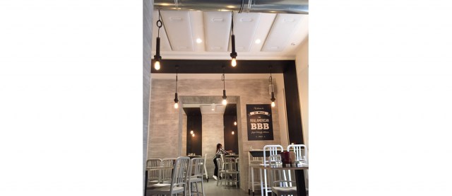 BAFFLE SOUND ABSORBING CEILING SYSTEM